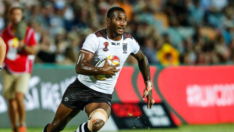 Melbourne Storm winger Suliasi Vunivalu scored a hat-trick for Fiji