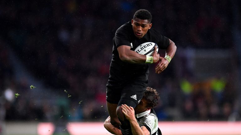 Waisake Naholo has scored 16 tries in 26 Tests for the All Blacks