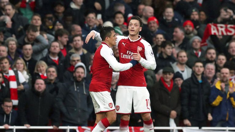 Alexis Sanchez and Mesut Ozil are out of contract this summer
