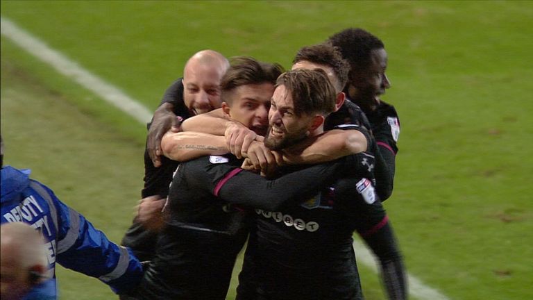 Henri Lansbury scored his first Aston Villa goal against Leeds United