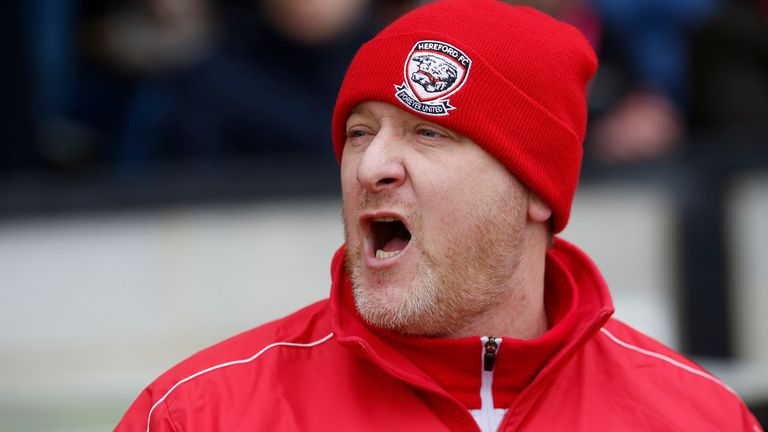 Hereford FC manager Peter Beadle
