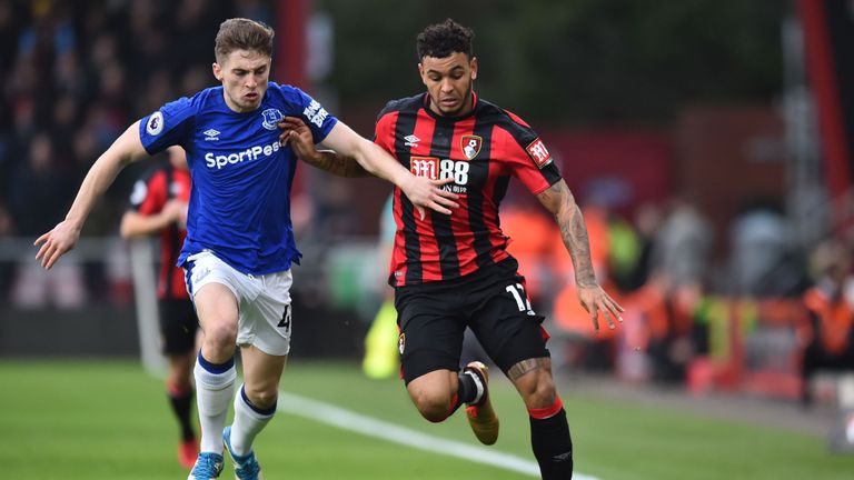 Cherries forward Josh King was forced off in the first half through injury