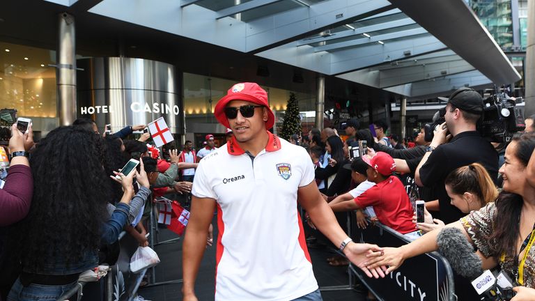 Tonga's Sio Siua Taukieaho with fans