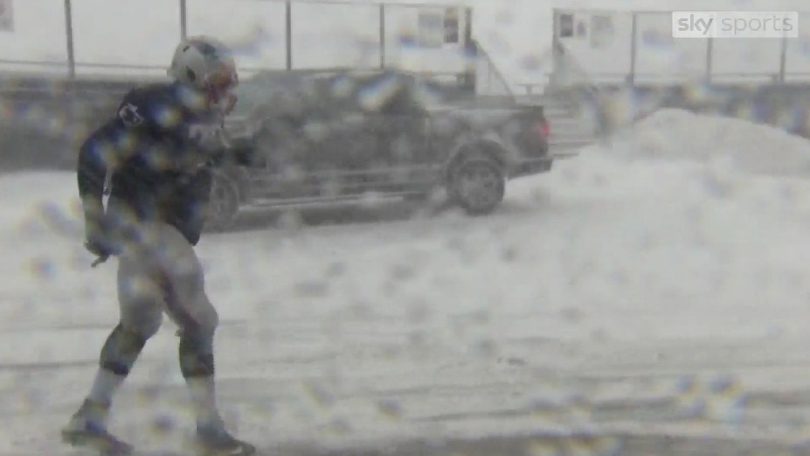 WATCH New England Patriots train in the snow NFL News Sky Sports