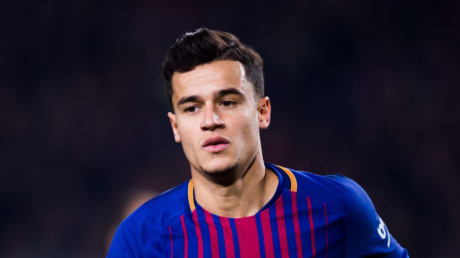 Philippe Coutinho Takes A Tumble On His Full Barcelona Debut In La Liga Football News Sky Sports