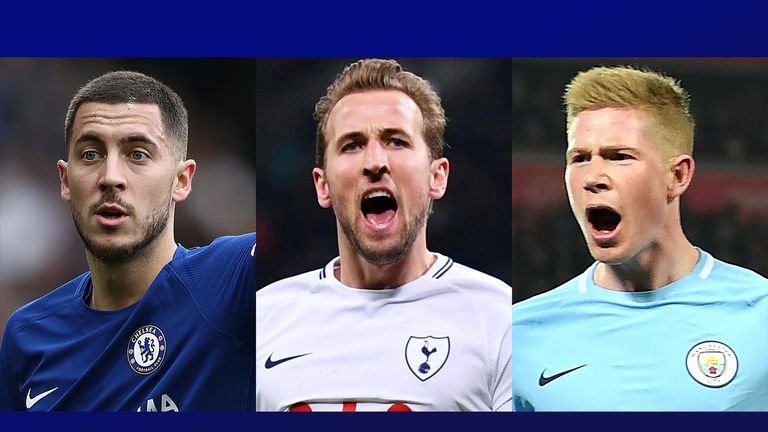 Chelsea's Eden Hazard, Tottenham's Harry Kane and Man City's Kevin De Bruyne all earned praise