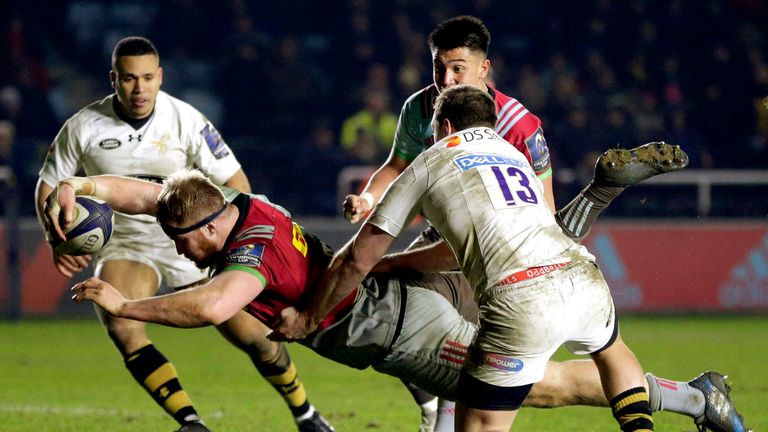  James Chisholm scores the last-minute winner for Quins