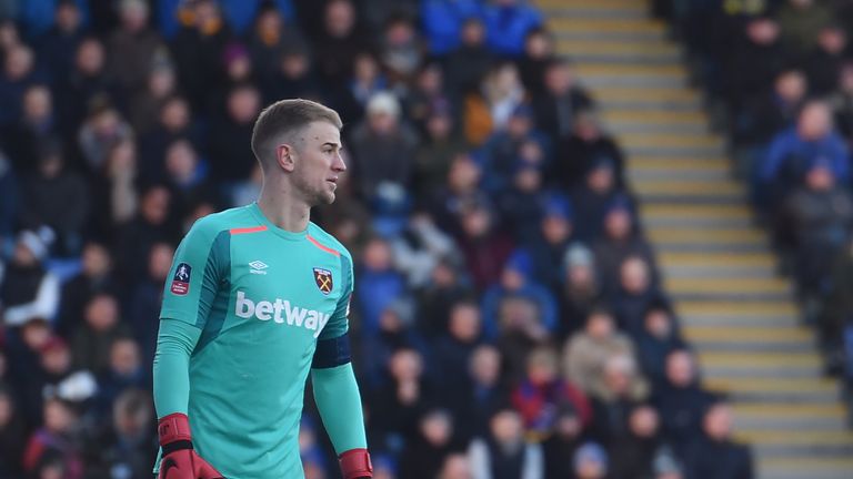 Hart was West Ham's standout performer on his return to Shrewsbury