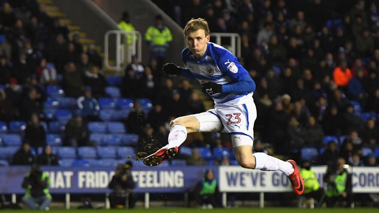 Jon Dadi Bodvarsson opens the scoring for Reading