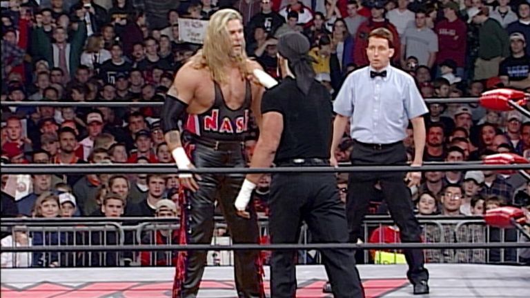 On the same night Foley won the world title, WCW ran the infamous 'fingerpoke of doom' angle which saw Hulk Hogan regain their world title from Kevin Nash