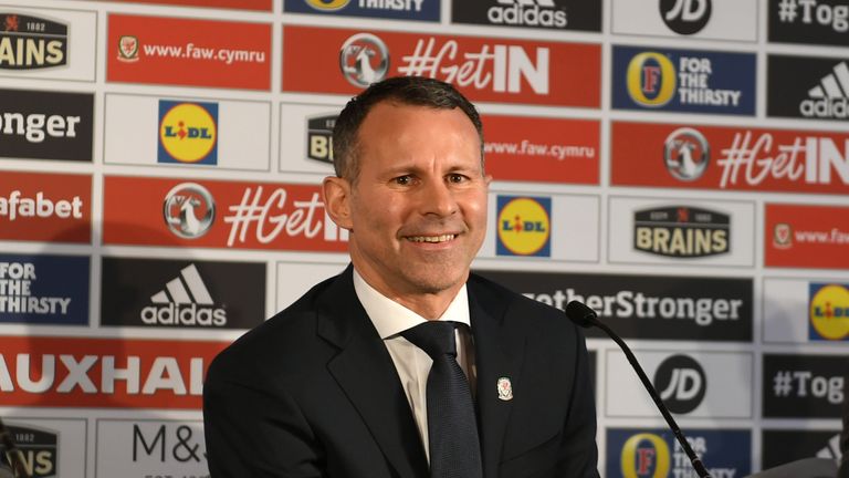 Giggs was unveiled as the new Wales manager on Monday