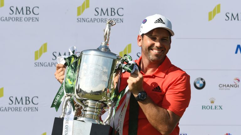 Sergio Garcia began his 20th year as a professional with a win in Singapore