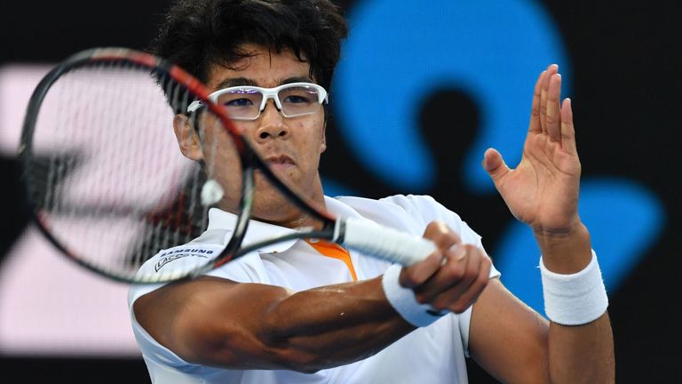 Chung produced some astonishing tennis to reach the last eight