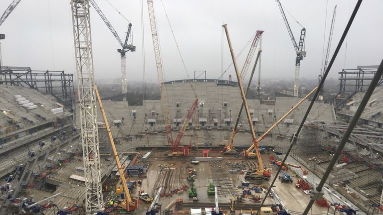 Tottenham's new stadium will feature a huge single-tier South Stand