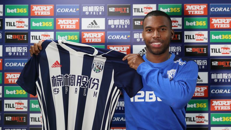 Daniel Sturridge has joined West Brom from Liverpool on loan until the end of the season. Credit: West Bromwich Albion FC