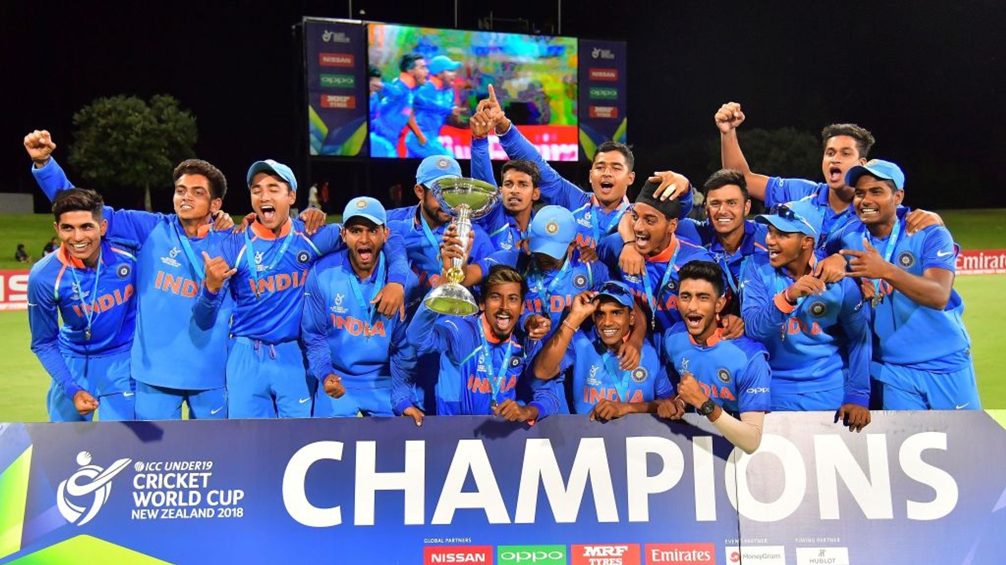 India Beat Australia By Eight Wicket In U19 World Cup Final Cricket News Sky Sports