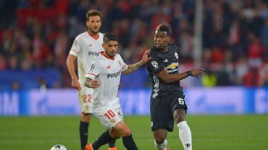 Paul Pogba replaced Ander Herrera in the first half