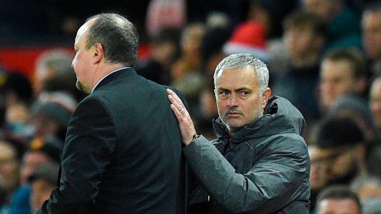 Rafael Benitez will take on Jose Mourinho in front of the Sky cameras