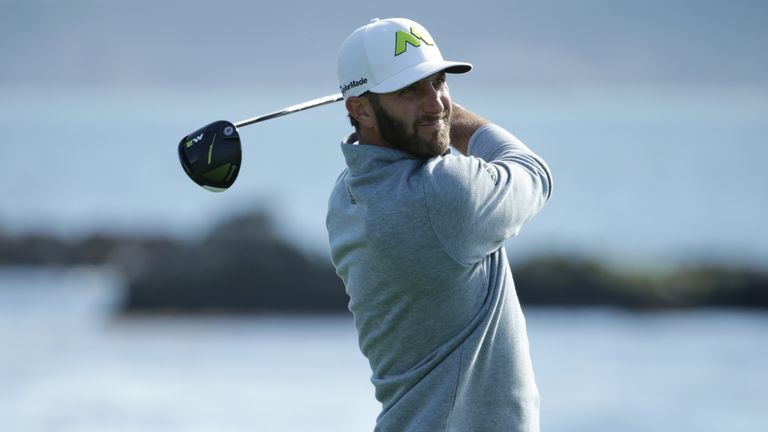 Dustin Johnson hit several drives of over 400 yards in 2017