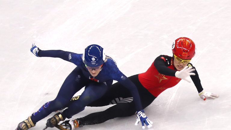 Christie collided with China's Jinyu Li in the 1,500m semi-final to crash out of the event