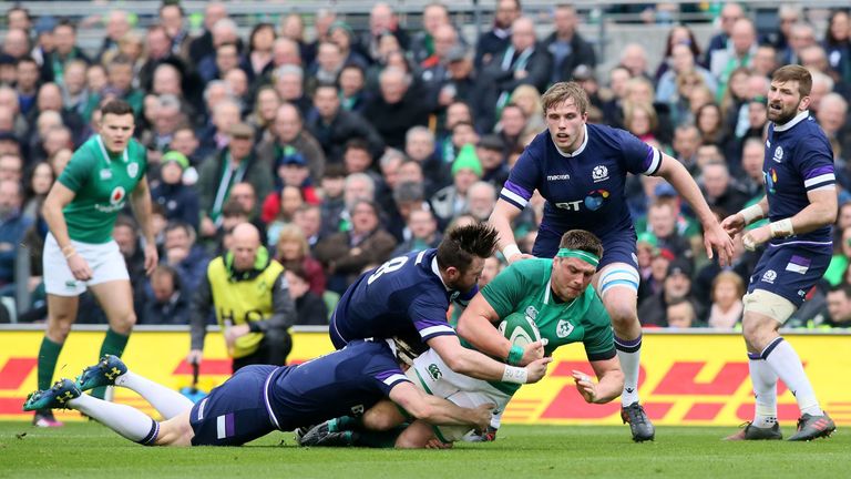 In a nervy and error-ridden encounter, Ireland proved too powerful for a dangerous-looking Scotland