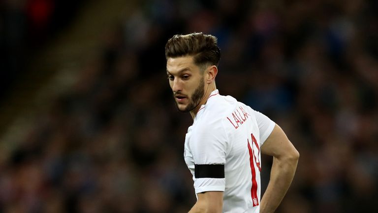 Adam Lallana is on England's World Cup standby list