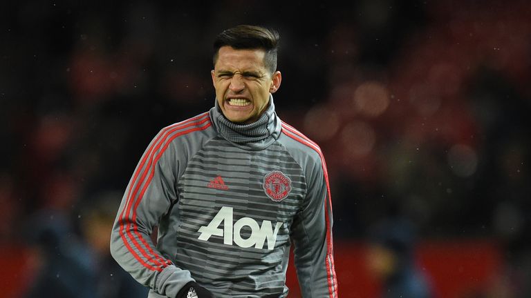 Alexis Sanchez was an unused substitute