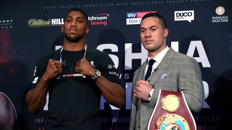 Anthony Joshua and Joseph Parker met again at Sky Central