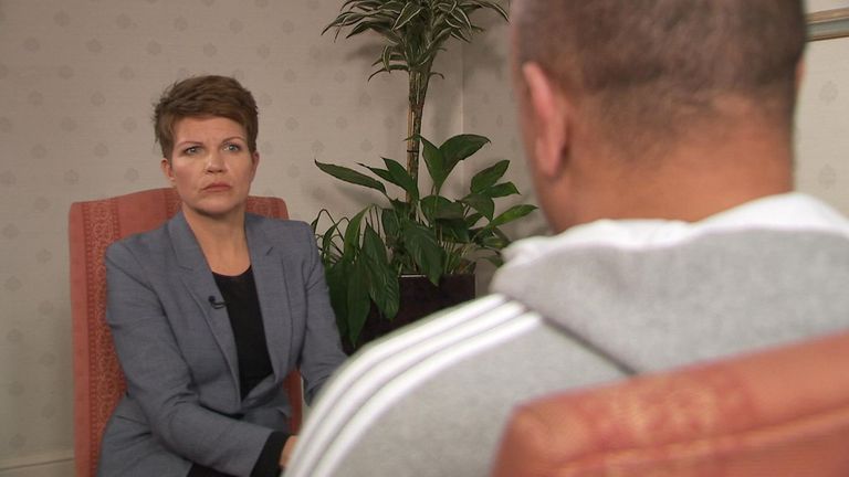 The man told Sky News' Emma Birchley his football career was ruined by the abuse