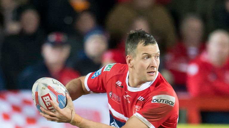 Danny McGuire scored his first hat-trick for Hull KR against the Red Devils