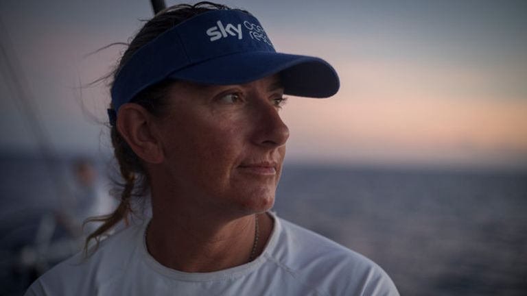 'Turn The Tide on Plastic' skipper Caffari was on hand to give the amateurs some tips - but she had her work cut out!