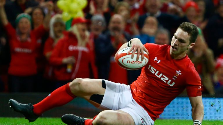 George North slid over for two tries in an eye-catching display 