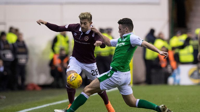 Hibernian's John McGinn (right) was nominated for the PFA Scotland Player of the Season