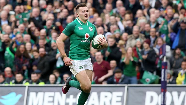 Jacob Stockdale scored the game's opening try through an intercept 
