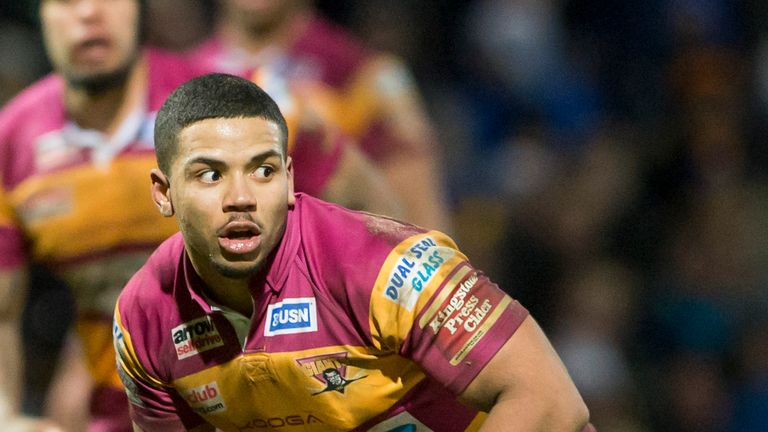 Hudderfield's Jared Simpson touched down for two tries