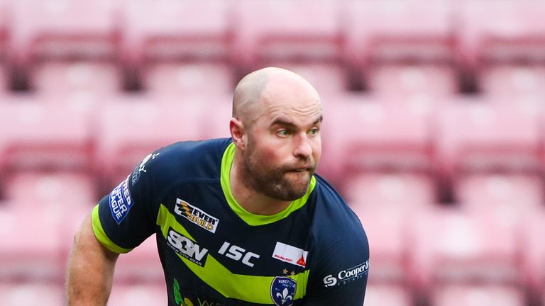 Liam Finn crossed for one of Wakefield's five tries on the night