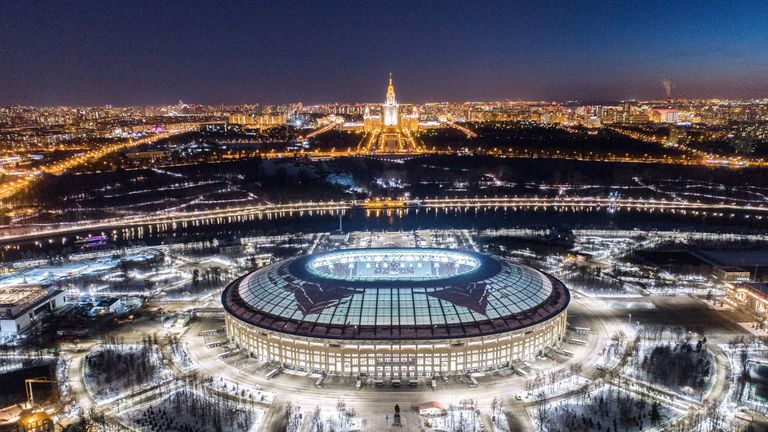 Luzhniki Stadium will stage this summer's World Cup final