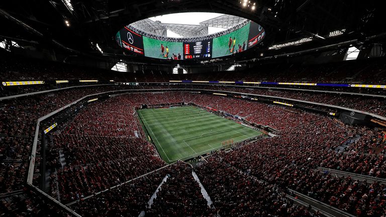 El estadio Mercedes-Benz en Atlanta alberga grandes multitudes de la MLS