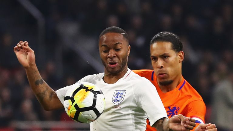 Raheem Sterling and Virgil van Dijk went head to head as England beat the Netherlands on Friday