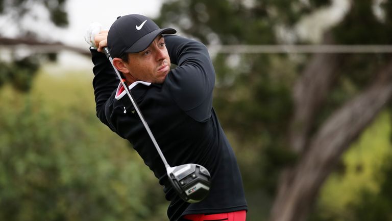 what time is rory mcilroy teeing off today