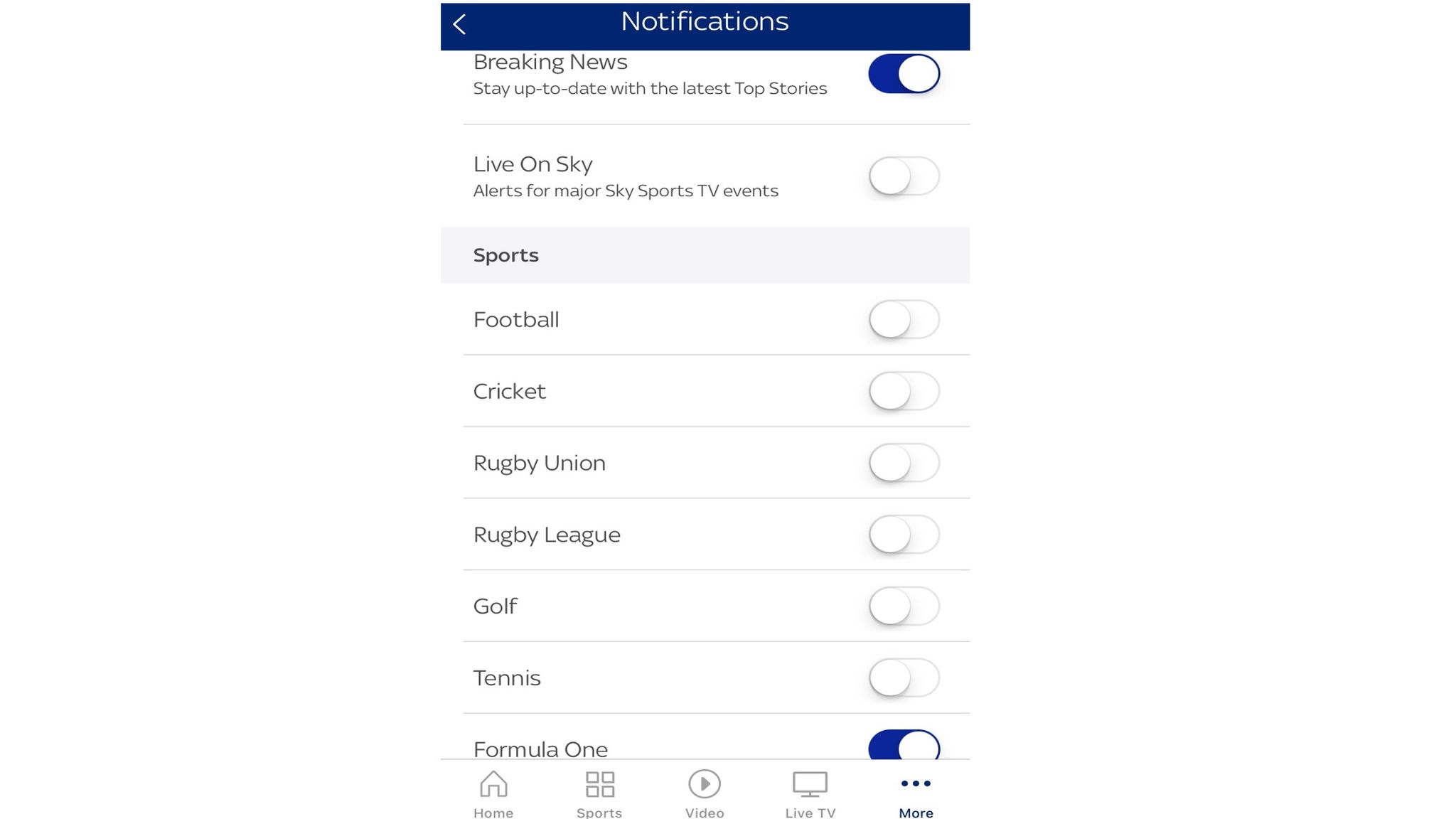 The Sky Sports mobile app Personalise your F1 experience! F1 News