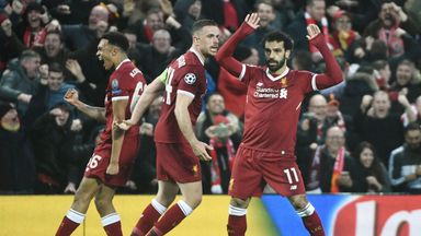 Mohamed Salah in victory over Roma