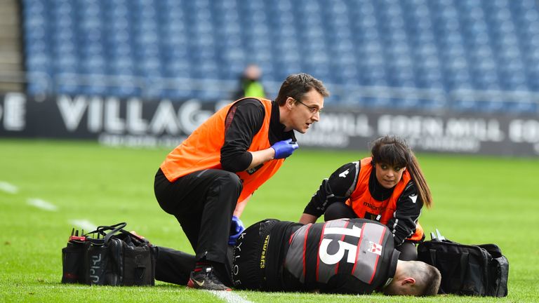 The only negative of the day for Edinburgh was the knee injury suffered by full-back Blair Kinghorn