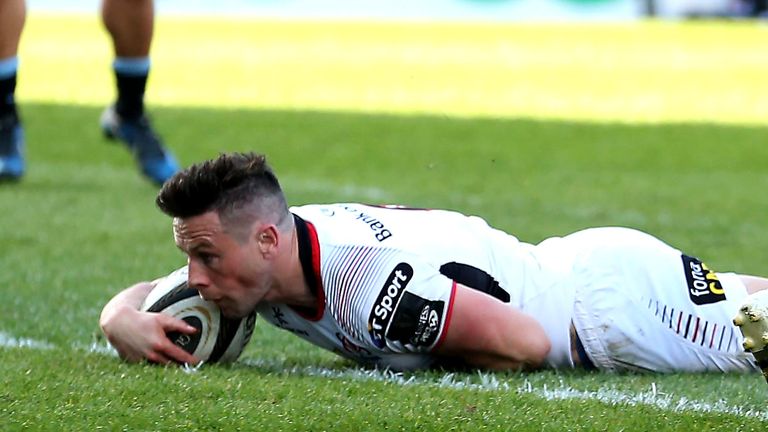 John Cooney was on the score sheet as Ulster registered a critical PRO14 victory over Glasgow