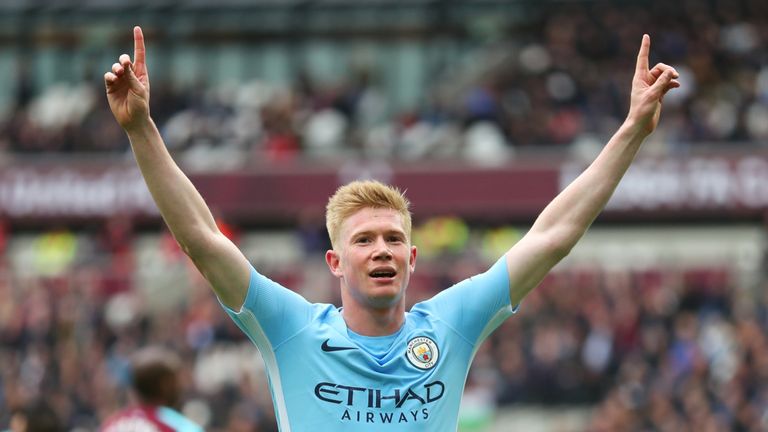 Kevin De Bruyne Finishes With Most Assists In 201718 Premier League Football News Sky Sports 