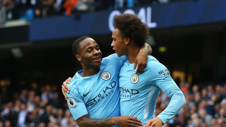 Raheem Sterling and Leroy Sane are two of City's younger contingent