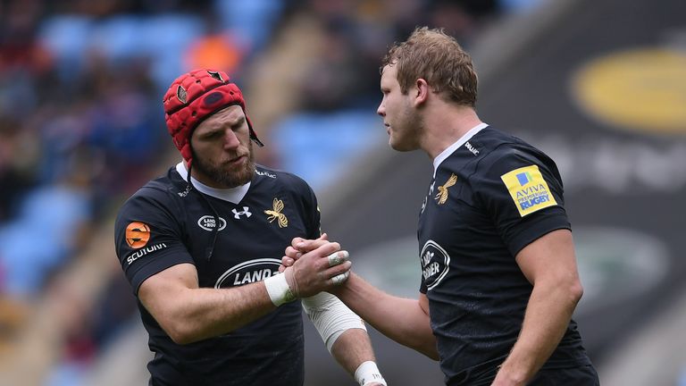 James Haskell and Joe Launchbury helped Wasps to a battling victory