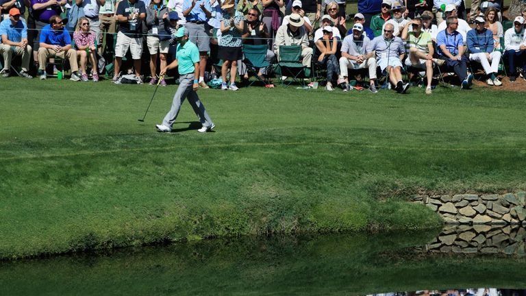 García acumuló un 13 en el par 5 15 en el Augusta National durante el concurso de 2018