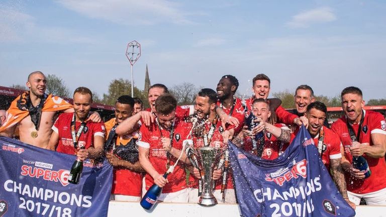 Salford were crowned champions of the National League North