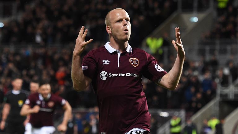 Steven Naismith scored four times for Hearts in his loan spell from Norwich. He has already scored three goals this season in the League Cup group stages